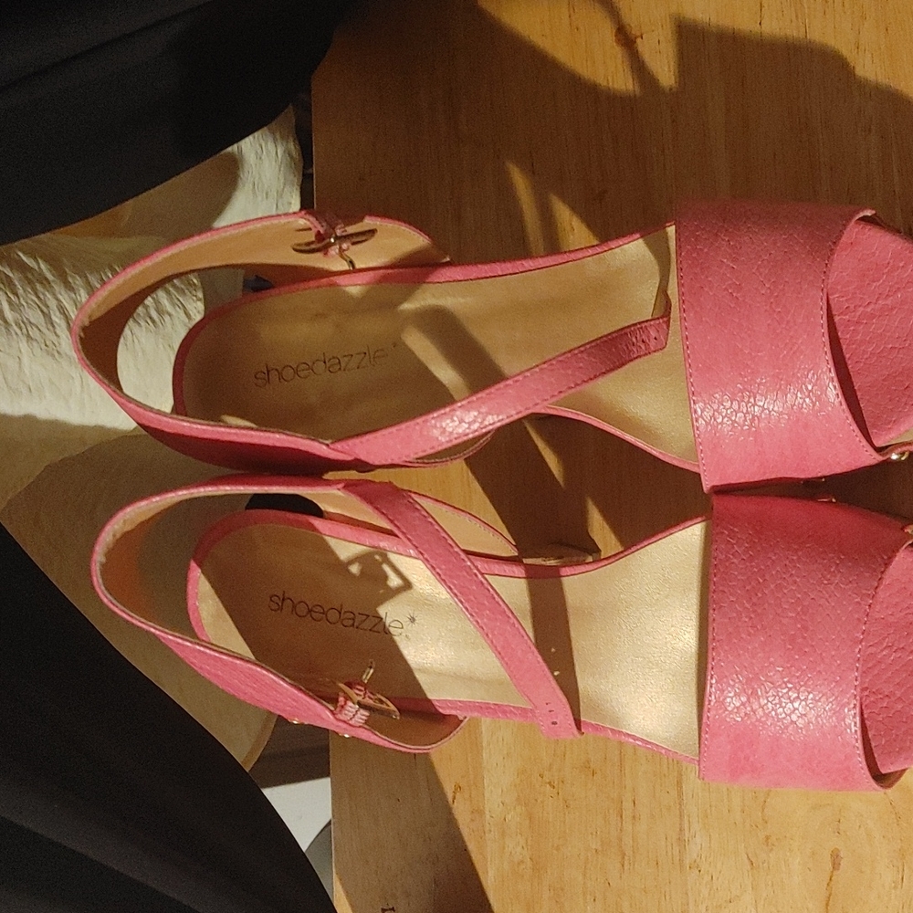 Size 10 hot pink platforms stiletto